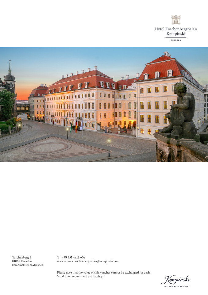 Stay at Hotel Taschenbergpalais Kempinski Dresden
